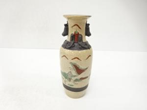 色絵　武将　花瓶